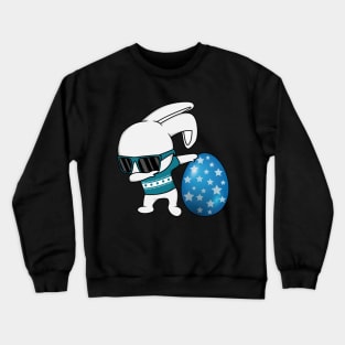 dabbing easter bunny Crewneck Sweatshirt